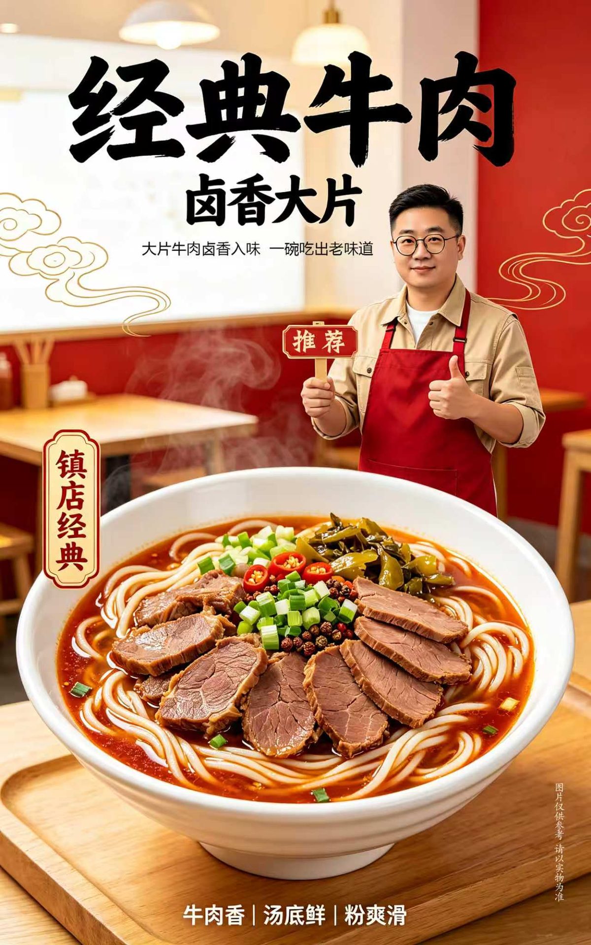 经典牛肉粉海报