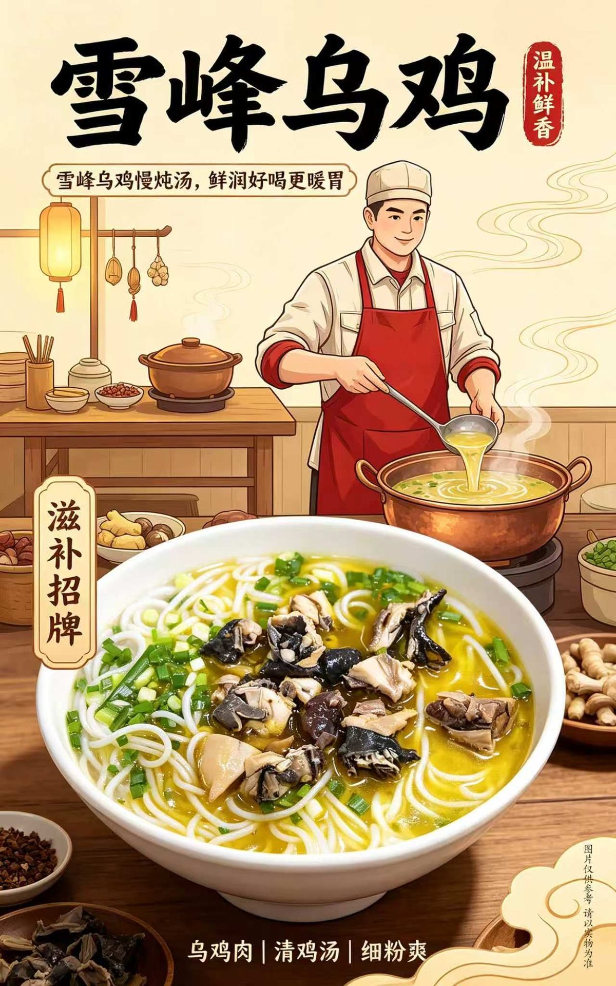 雪峰乌鸡米粉